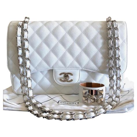 white chanel classic flap bag|authentic Chanel classic flap bag.